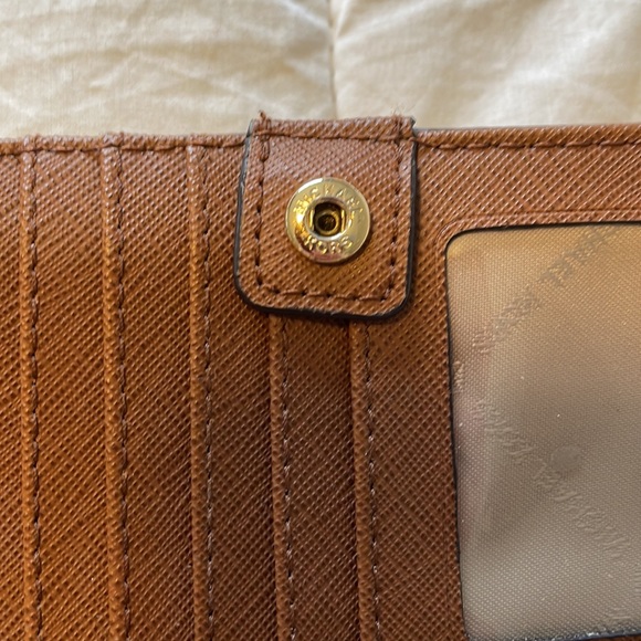 Michael Kors Brown Saffiano Leather Wallet - Picture 3 of 5